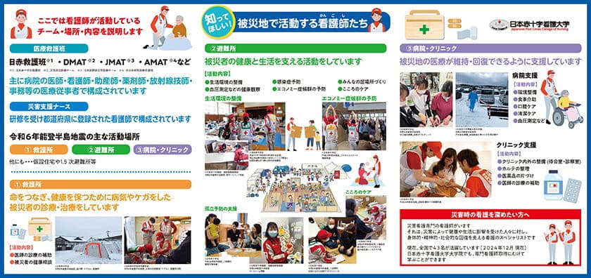 被災地で活動する看護師たち