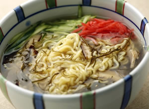 こんぶとシイタケのあんかけラーメン