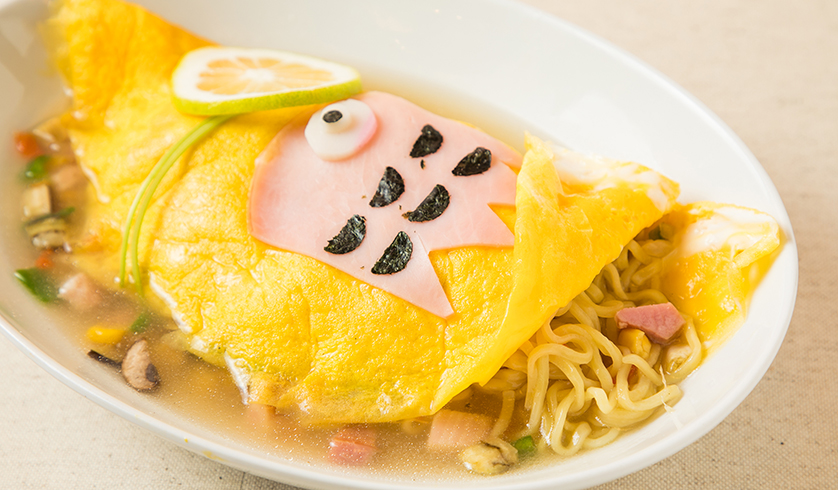 オムレツのぼり、開けたらラーメン