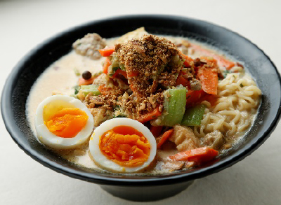 カルシウムたっぷり♡牛乳ラーメン