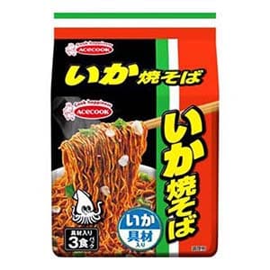 （袋）いか焼そば　具材入り３食パック