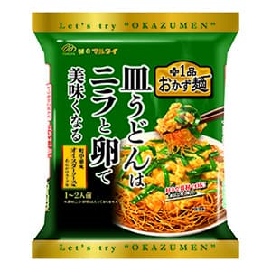 おかず麺ニラと卵でつくる皿うどん