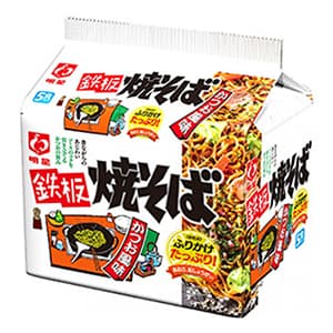 明星 鉄板焼そば かつお風味 ５食パック