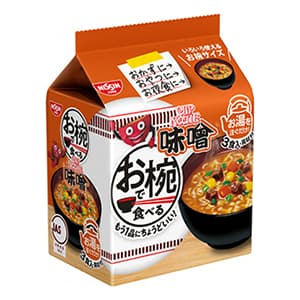 お椀で食べるカップヌードル味噌 3食パック