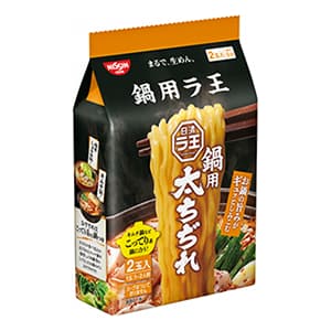 日清ラ王 鍋用 太ちぢれ 2食パック