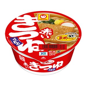 赤いまめきつねうどん　東