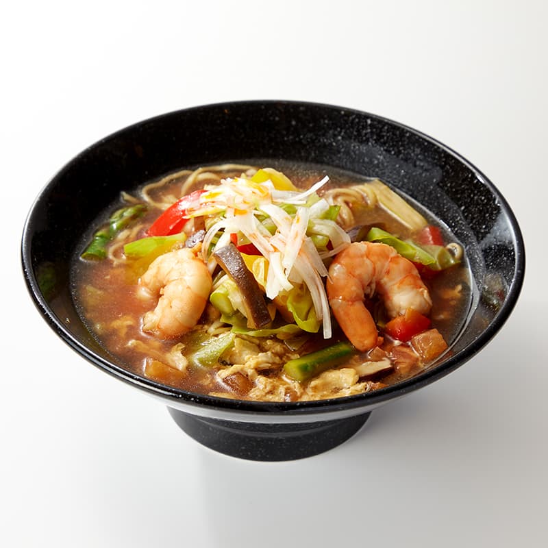 でぇれ~うまい!さっぱり酸辣湯麺 ~岡山野菜と粕酢のマリネ~