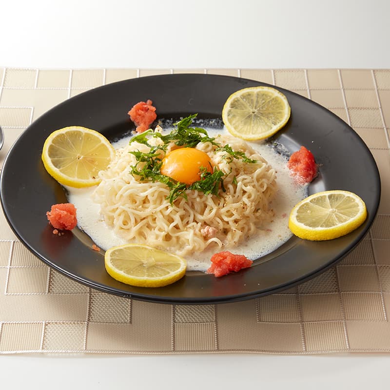 めんたいこパスタ風ラーメン
