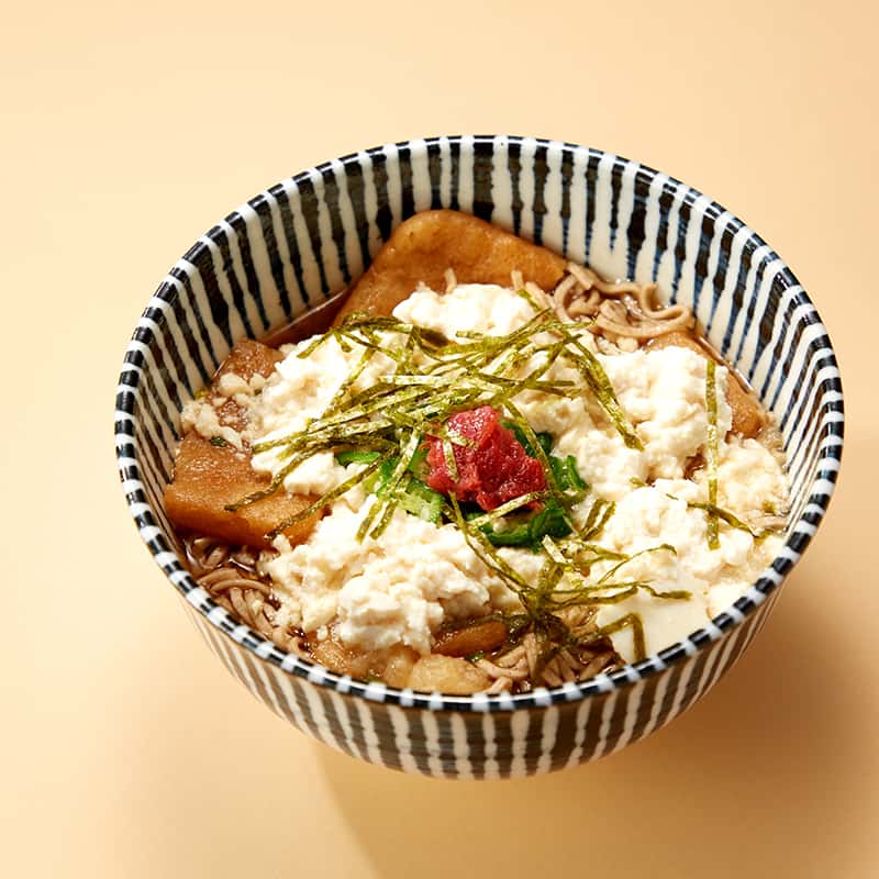 さっぱり豆腐がけそば