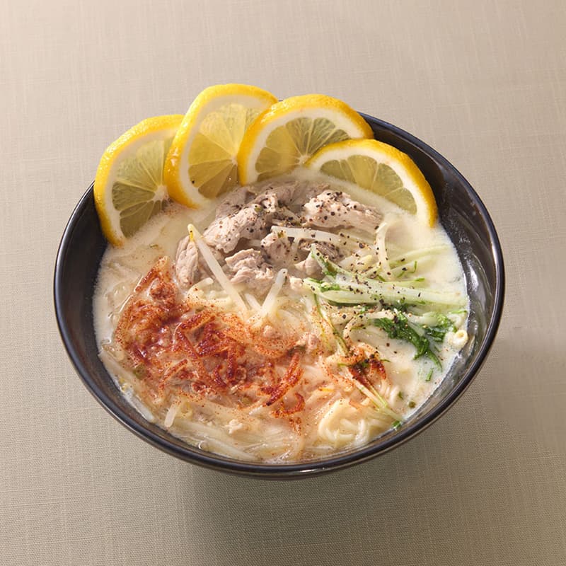 ～ニンニク香る～はちみつレモンの豆乳まろ塩ラーメン