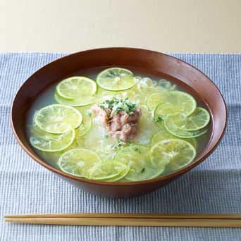 すだちを使った熱中症対策ラーメン