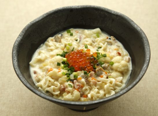 ミルクたっぷりクラムチャウダー風ラーメン インスタントラーメンナビ